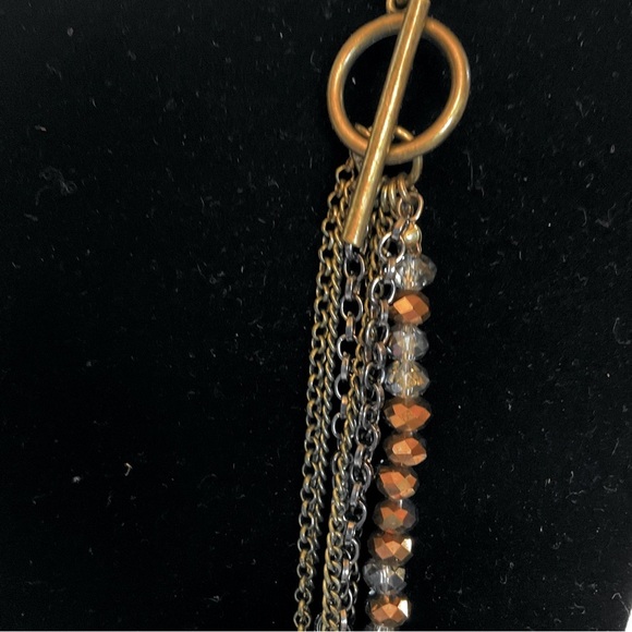 ParkLane Glam & Go Necklace Multi Strands beads and chains Toggle Closure - Picture 10 of 14